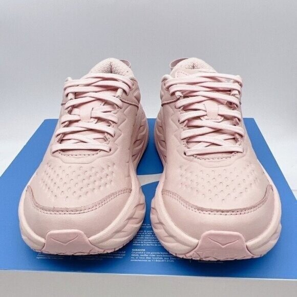 Hoka One One Bondi SR Running Shoes Peach Whip Pink Leather Womens US 10 - Picture 5 of 12
